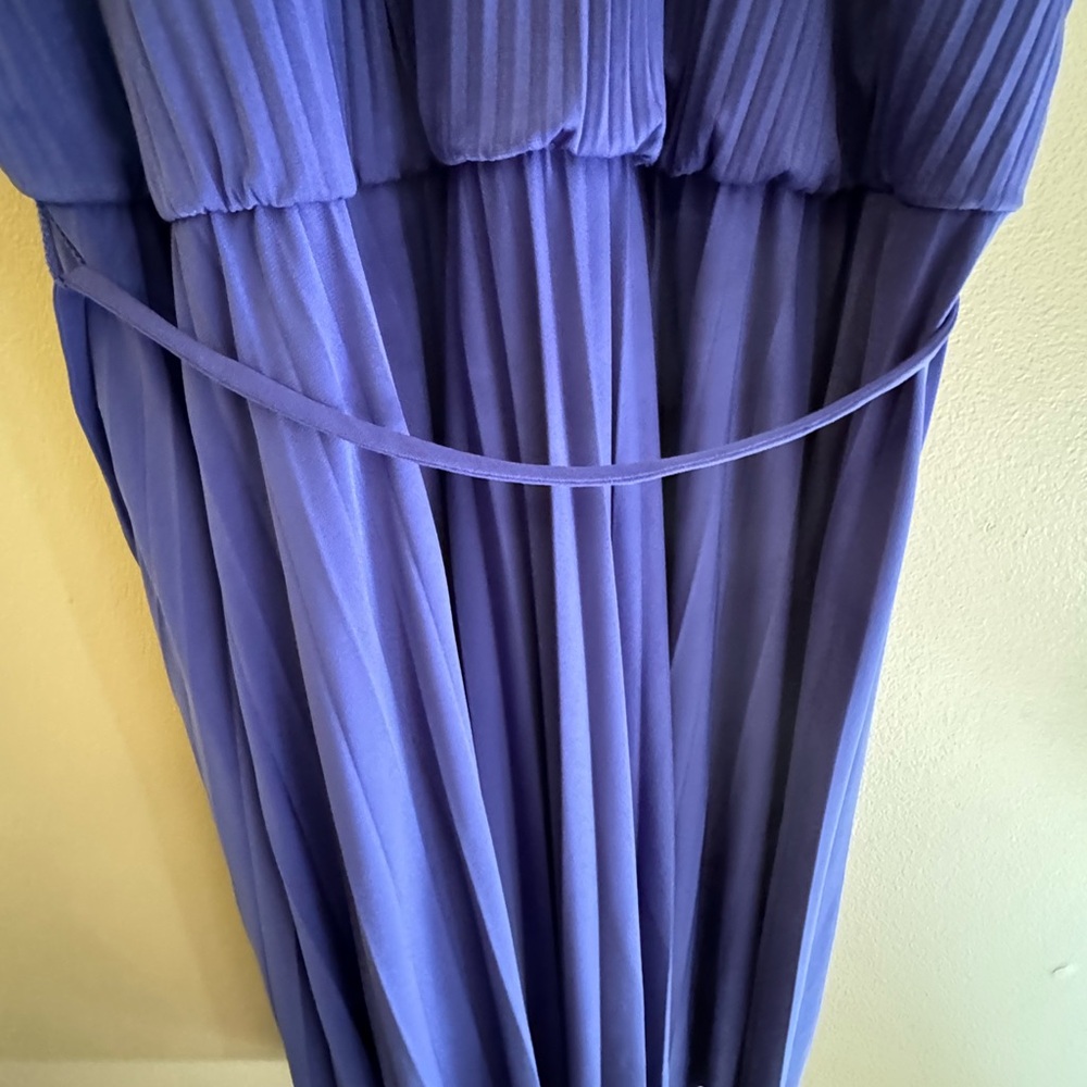 Lane bryant purple pleated halter dress - Picture 7 of 7